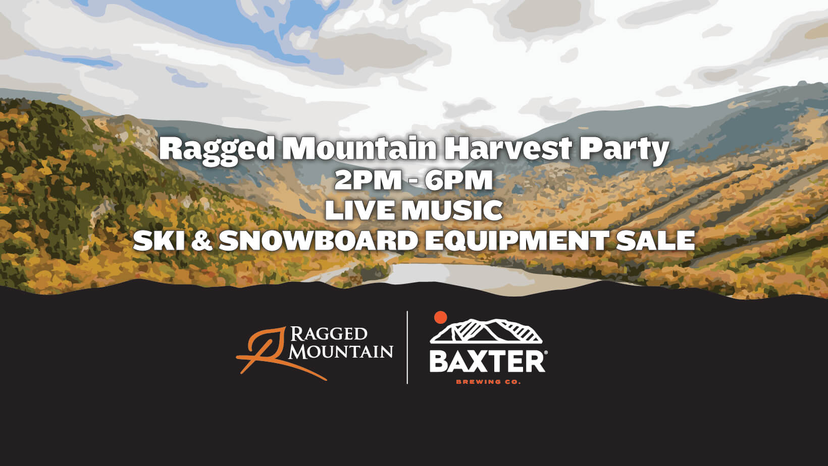 image promoting Ragged Mountain Harvest Party September 29th