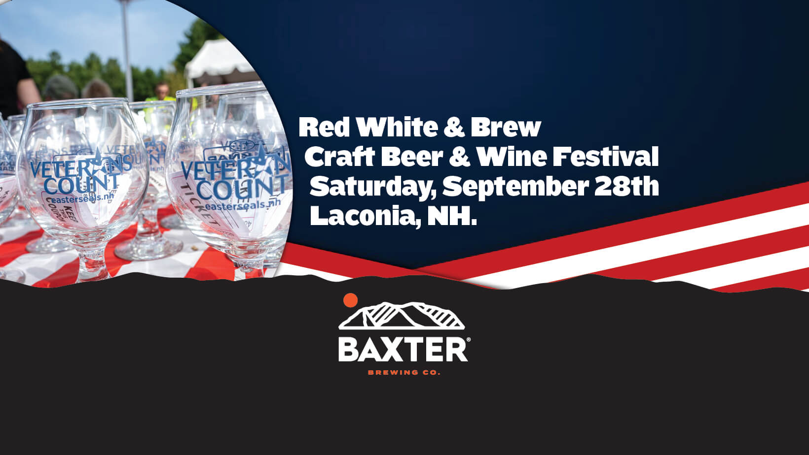 image promoting Red, White and Brew Beer and Wine Festival