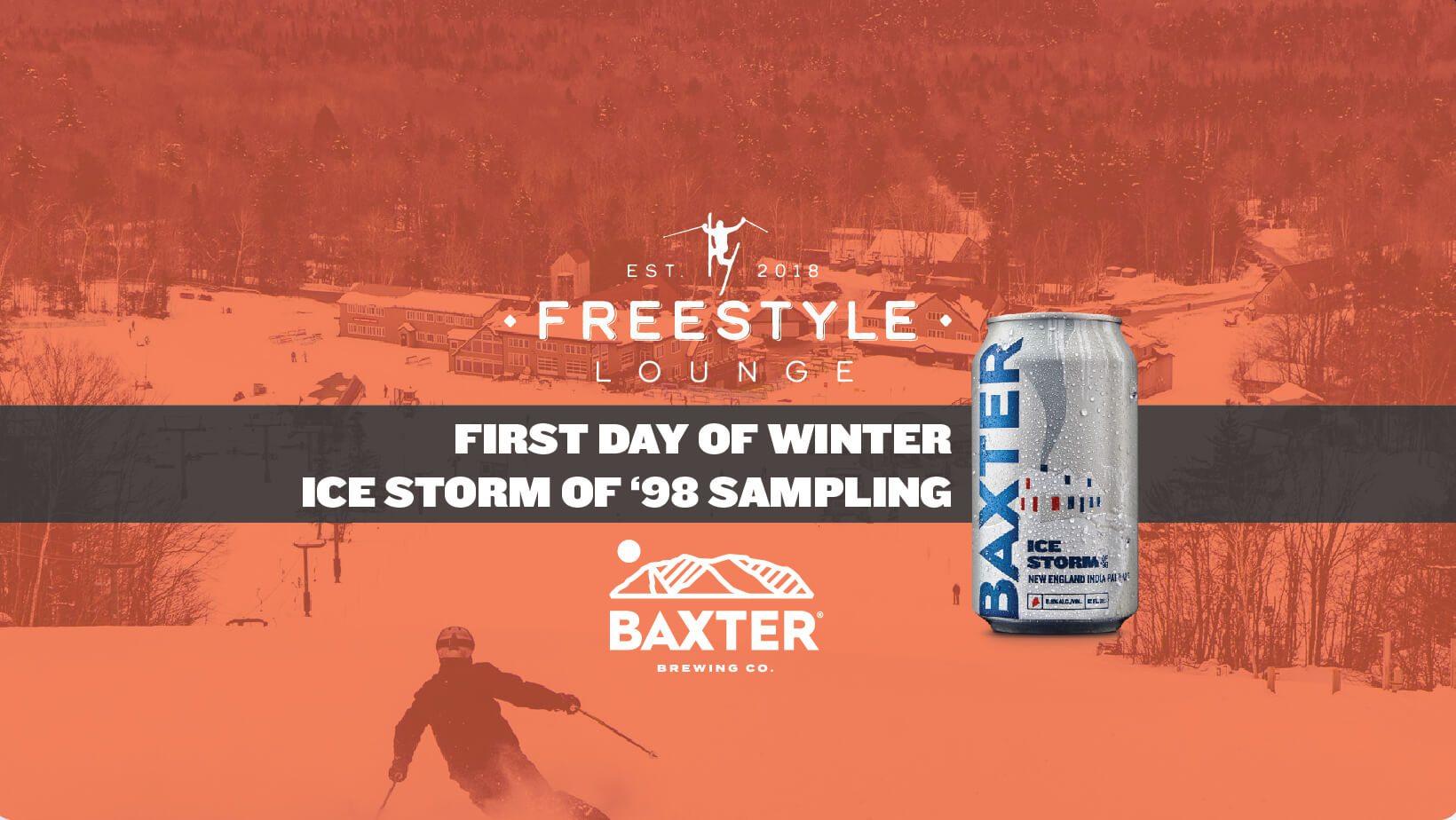 image promoting a beer tasting at the Freestyle Lounge in Waterville Valley.