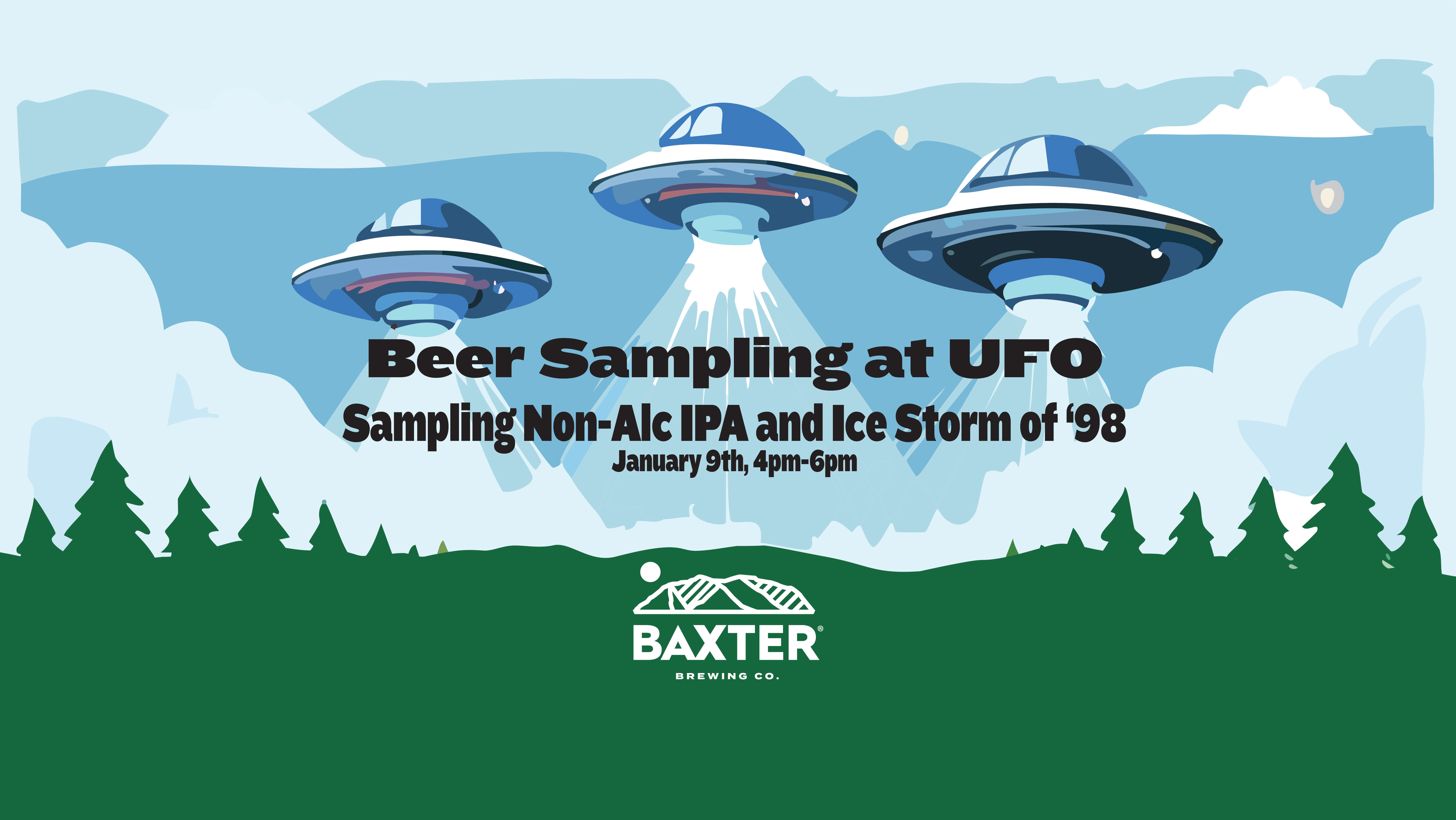 image promoting a sampling at UFO in Naples on January 9th