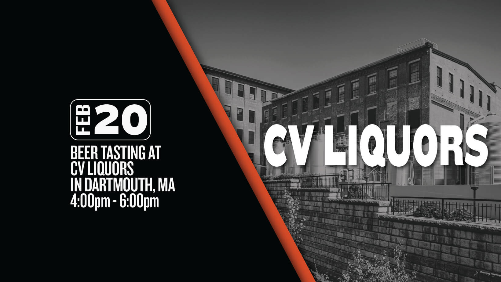 Image promoting a baxter brewing sampling at CV Liquors on February 20th.