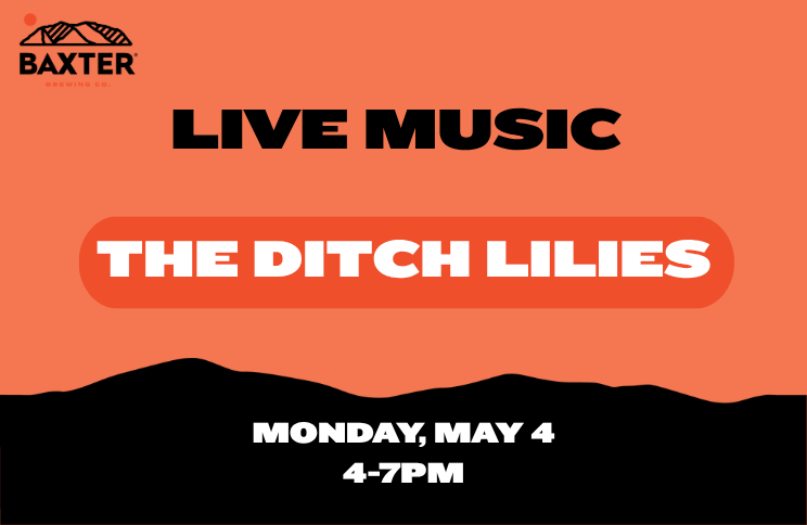 image promoting live music at the pub on monday may 4th from 4-7pm on the patio