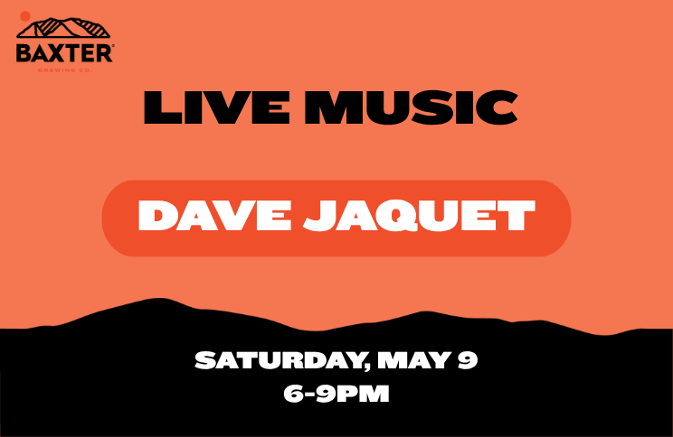 image promoting live music by dace jaquet on saturday may 9th from 6-9pm at the pub